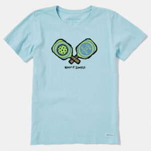Life is Good Keep It Simple Pickleball Crusher Tee Women's