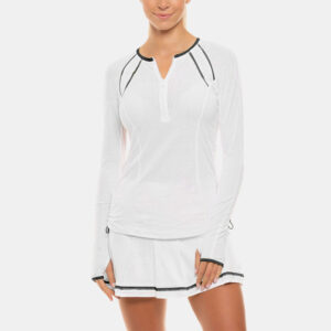 Lucky in Love The Whites Raglan Zip Long Sleeve Women's